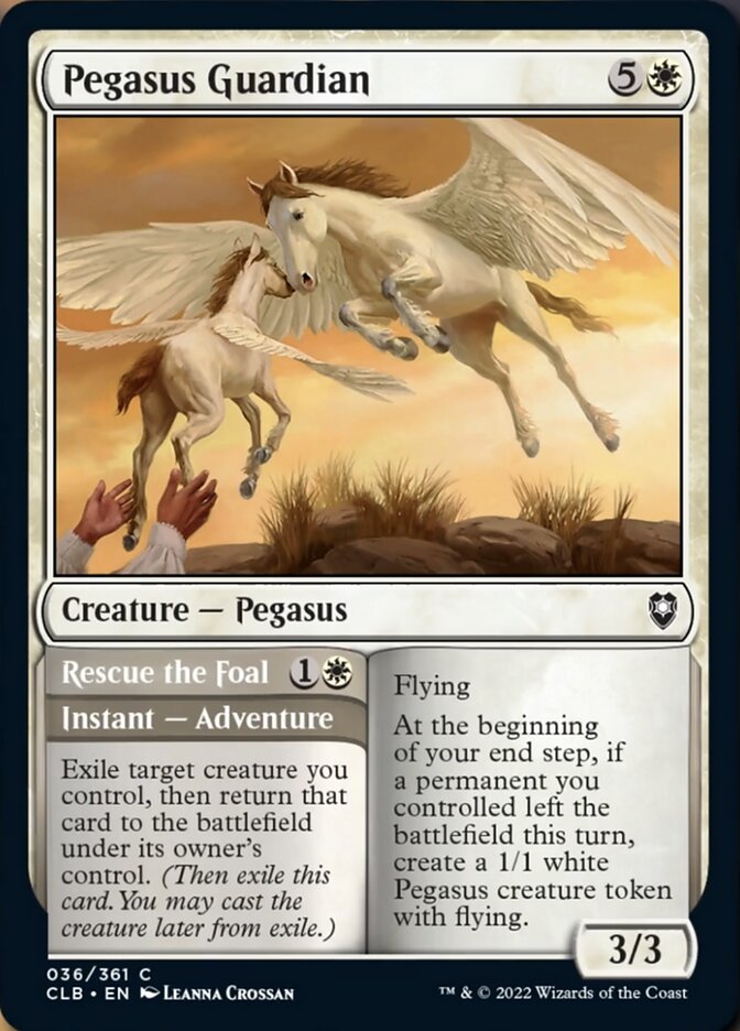 Pegasus Guardian // Rescue the Foal [Commander Legends: Battle for Baldur's Gate] | Grognard Games