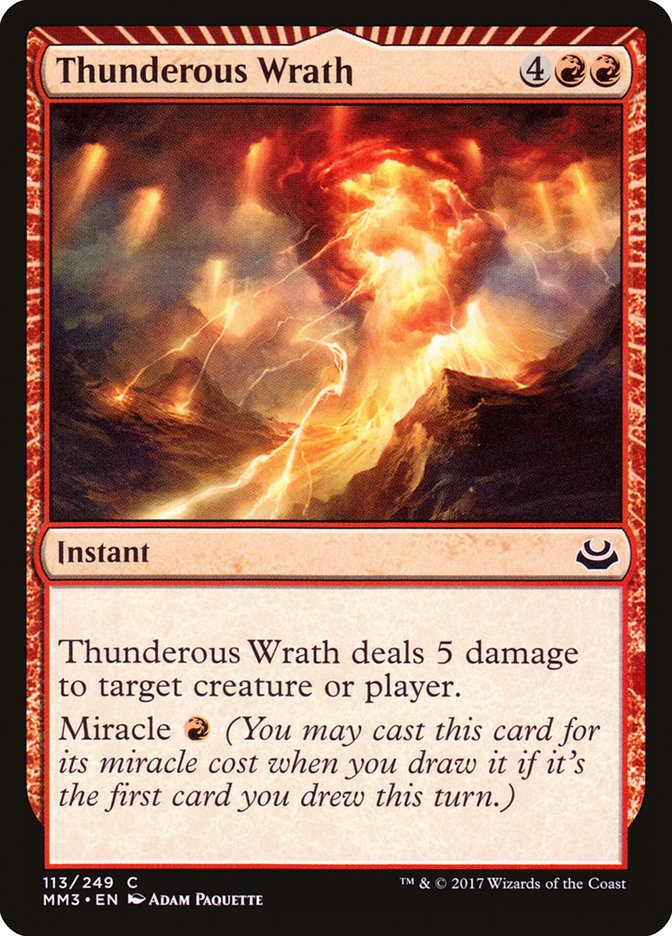 Thunderous Wrath [Modern Masters 2017] | Grognard Games