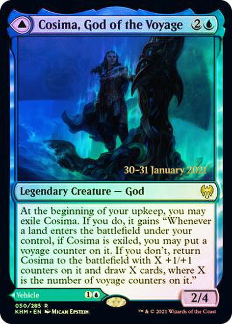 Cosima, God of the Voyage // The Omenkeel [Kaldheim Prerelease Promos] | Grognard Games