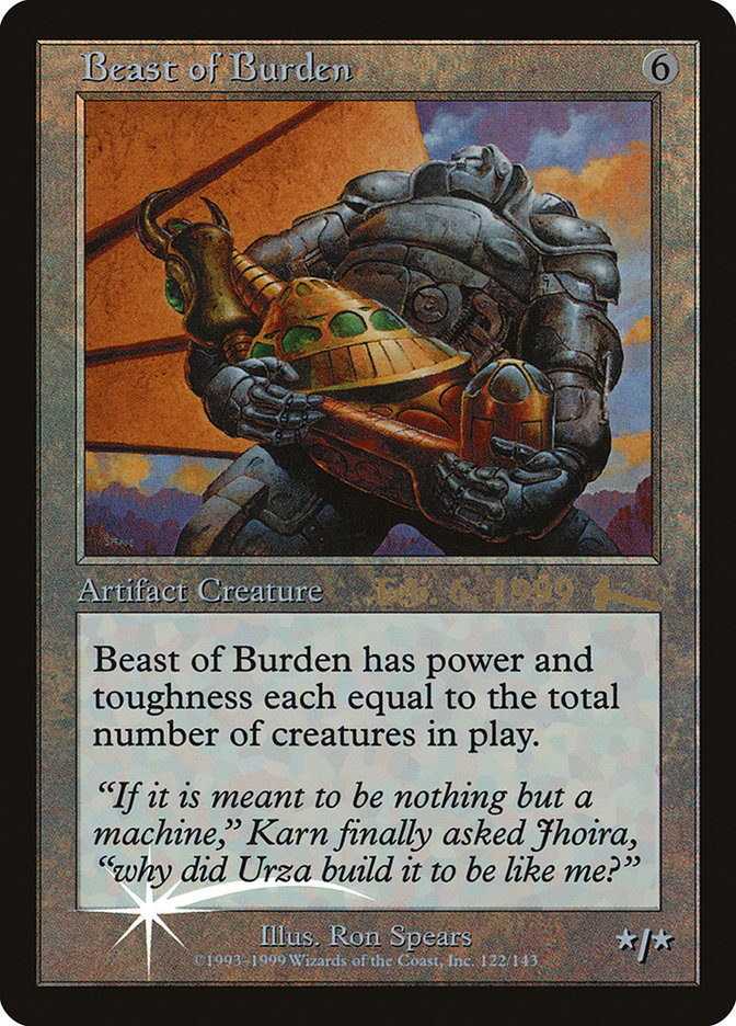 Beast of Burden [Urza's Legacy Promos] | Grognard Games