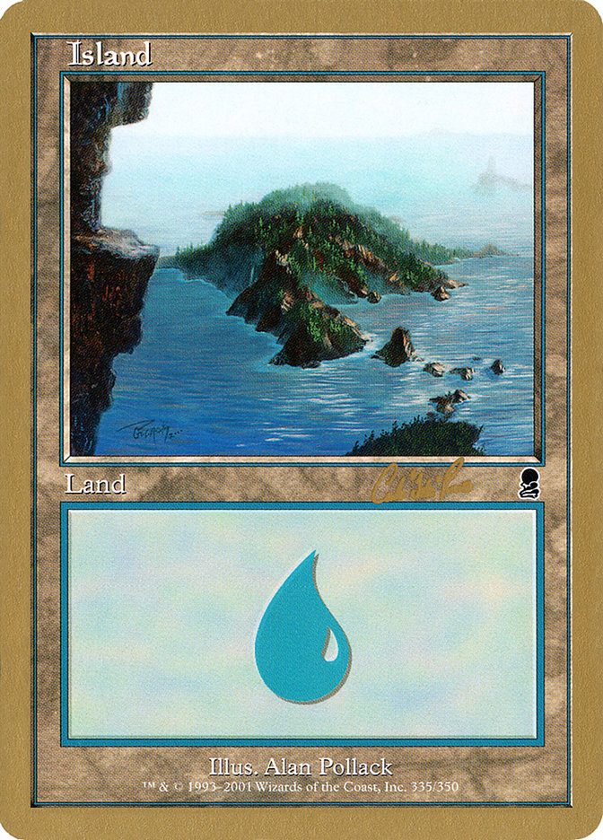 Island (cr335) (Carlos Romao) [World Championship Decks 2002] | Grognard Games