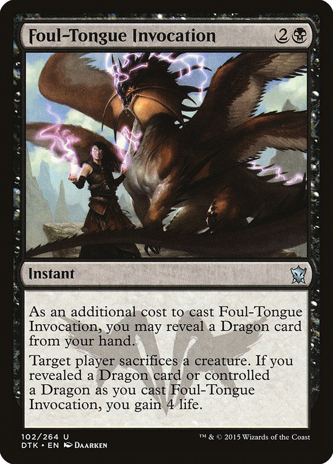 Foul-Tongue Invocation [Dragons of Tarkir] | Grognard Games