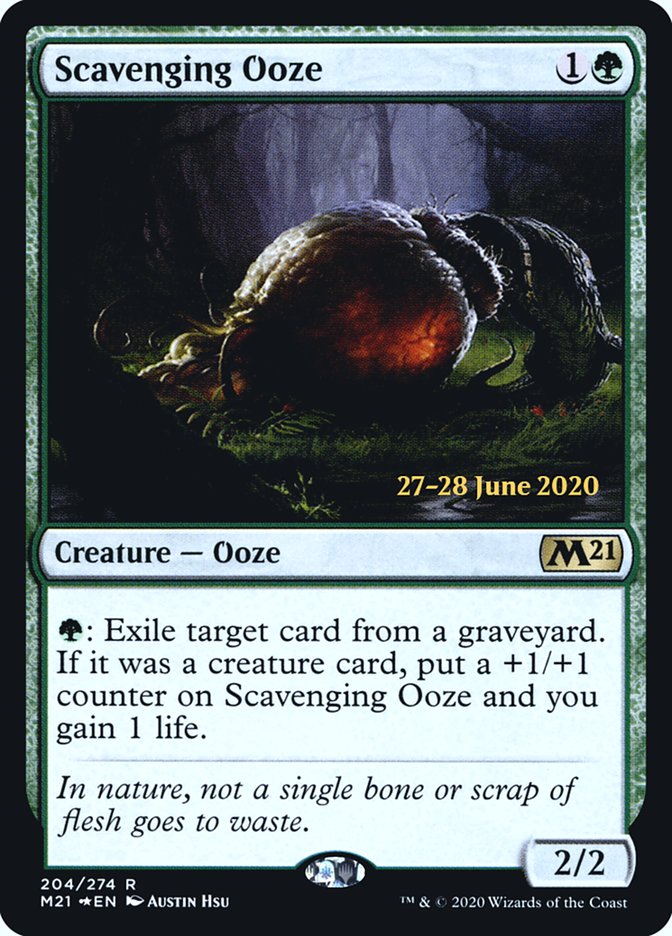 Scavenging Ooze  [Core Set 2021 Prerelease Promos] | Grognard Games