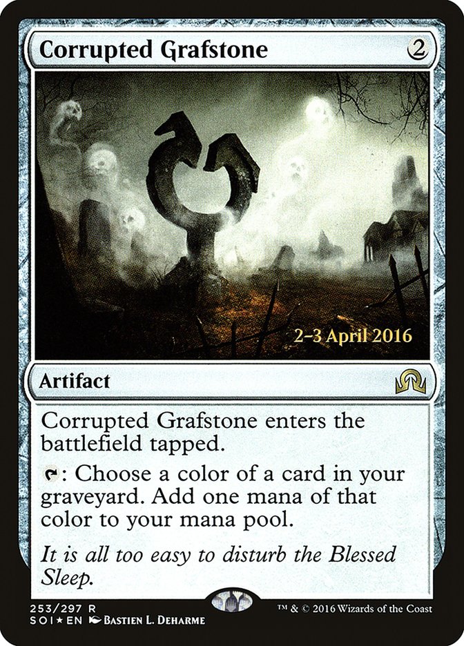 Corrupted Grafstone [Shadows over Innistrad Prerelease Promos] | Grognard Games