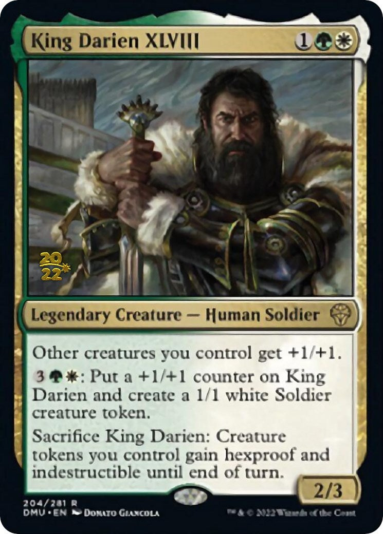 King Darien XLVIII [Dominaria United Prerelease Promos] | Grognard Games