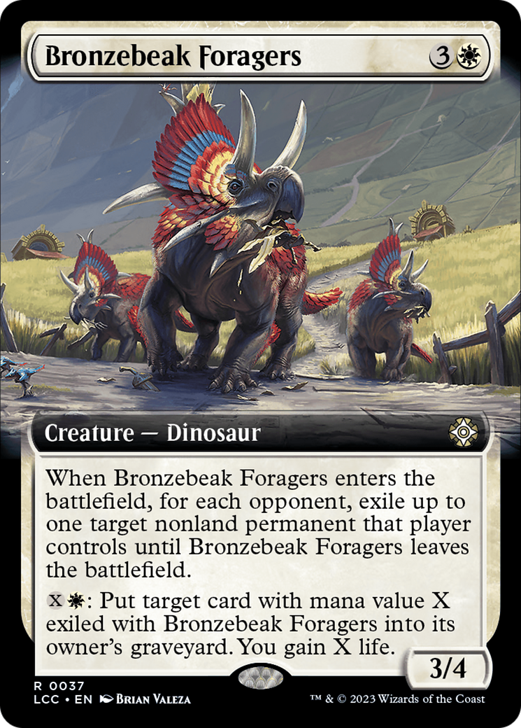 Bronzebeak Foragers (Extended Art) [The Lost Caverns of Ixalan Commander] | Grognard Games