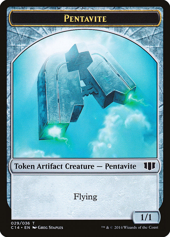 Myr // Pentavite Double-sided Token [Commander 2014 Tokens] | Grognard Games