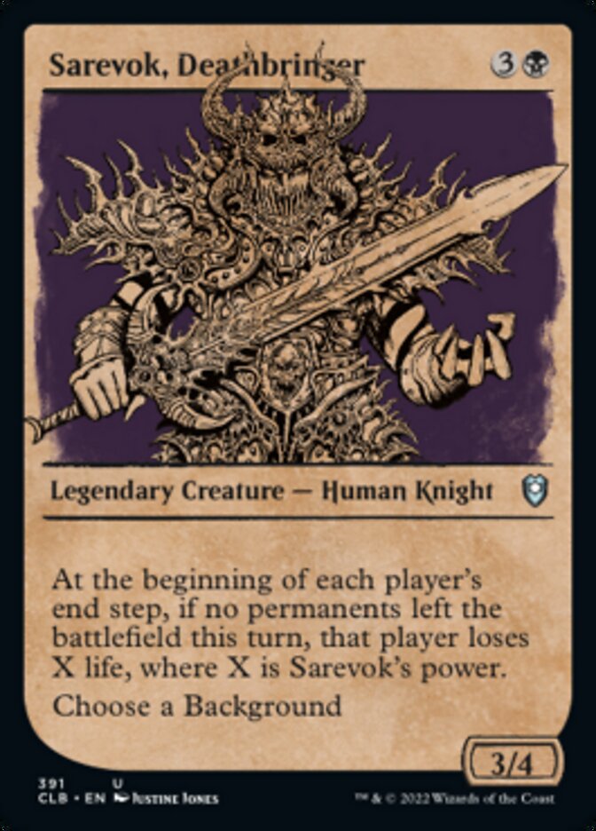 Sarevok, Deathbringer (Showcase) [Commander Legends: Battle for Baldur's Gate] | Grognard Games