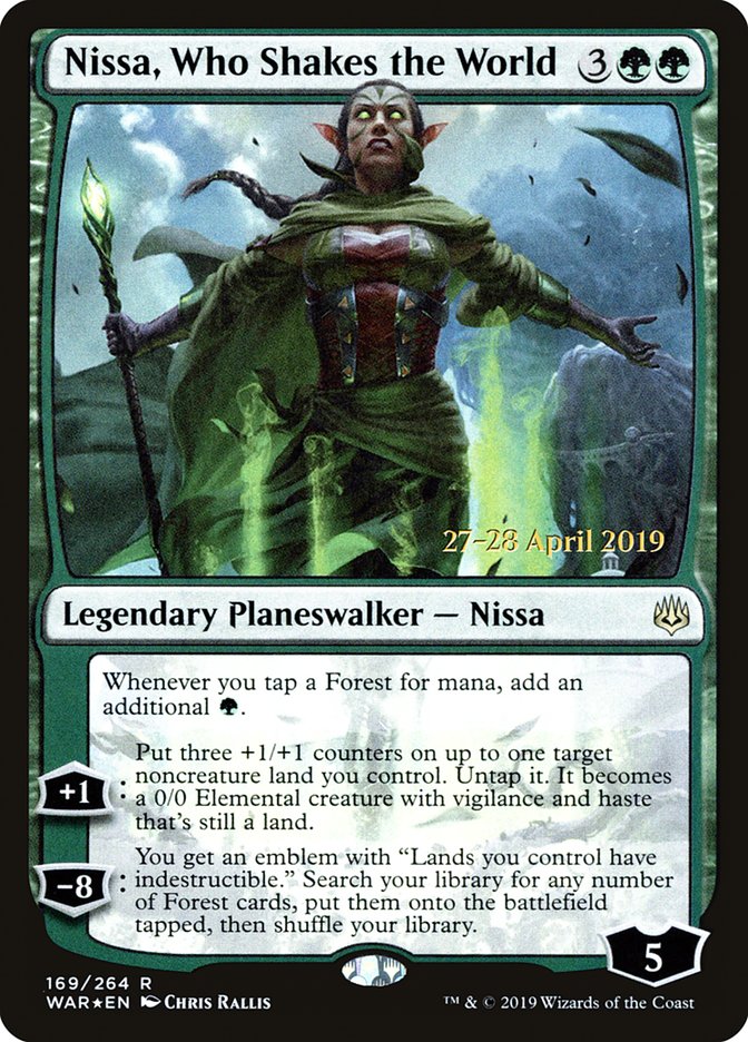 Nissa, Who Shakes the World  [War of the Spark Prerelease Promos] | Grognard Games