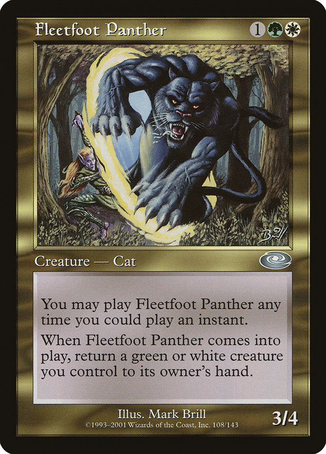 Fleetfoot Panther [Planeshift] | Grognard Games