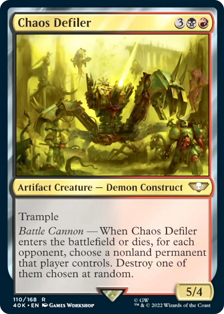 Chaos Defiler (Surge Foil) [Universes Beyond: Warhammer 40,000] | Grognard Games