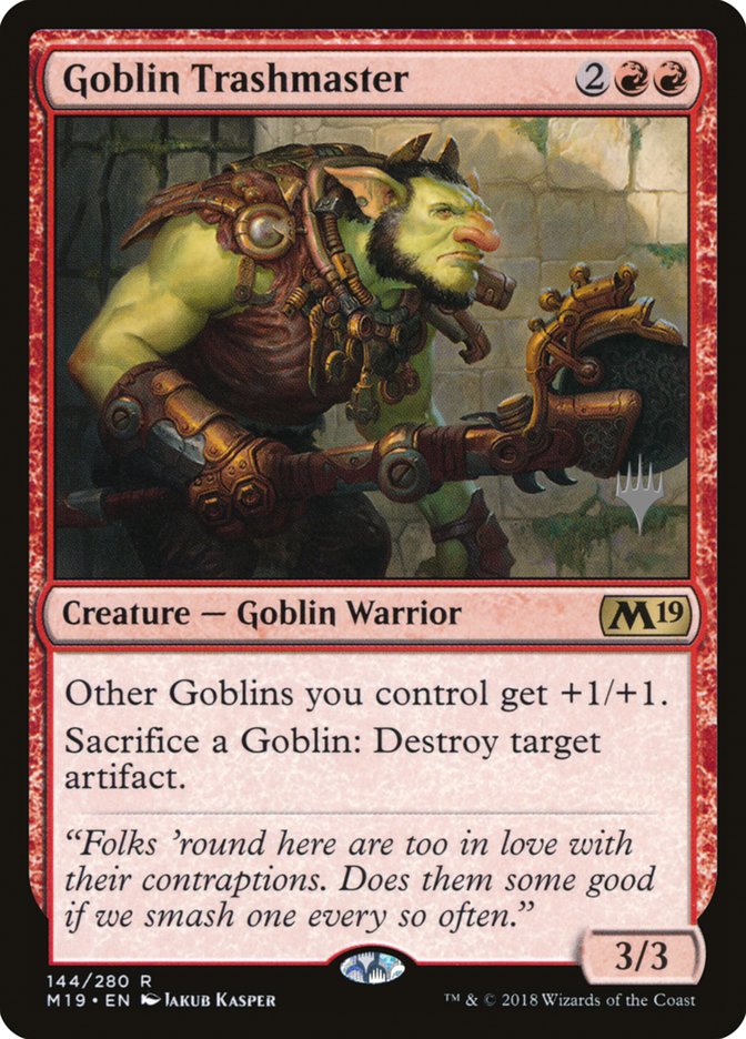 Goblin Trashmaster (Promo Pack) [Core Set 2019 Promos] | Grognard Games