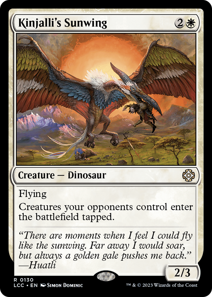 Kinjalli's Sunwing [The Lost Caverns of Ixalan Commander] | Grognard Games