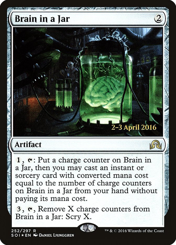 Brain in a Jar [Shadows over Innistrad Prerelease Promos] | Grognard Games