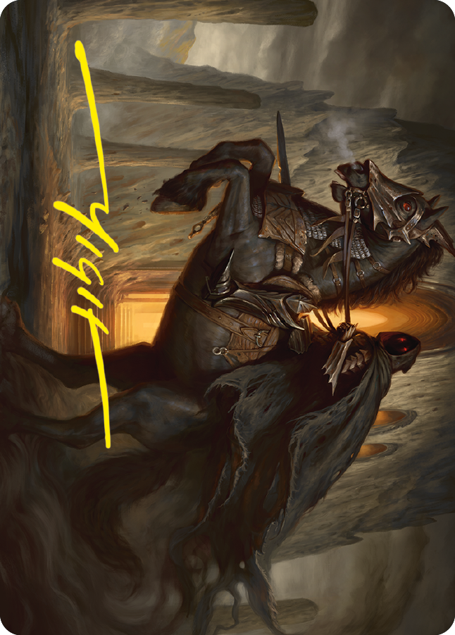 Nazgul Art Card (Gold-Stamped Signature) [The Lord of the Rings: Tales of Middle-earth Art Series] | Grognard Games