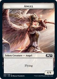 Angel // Knight Double-sided Token [Core Set 2021 Tokens] | Grognard Games