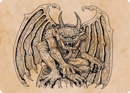 Cloister Gargoyle (Showcase) Art Card [Dungeons & Dragons: Adventures in the Forgotten Realms Art Series] | Grognard Games