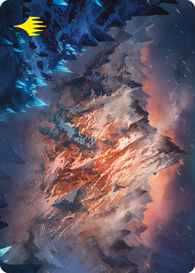 Mountain Art Card (Gold-Stamped Signature) [The Lord of the Rings: Tales of Middle-earth Art Series] | Grognard Games