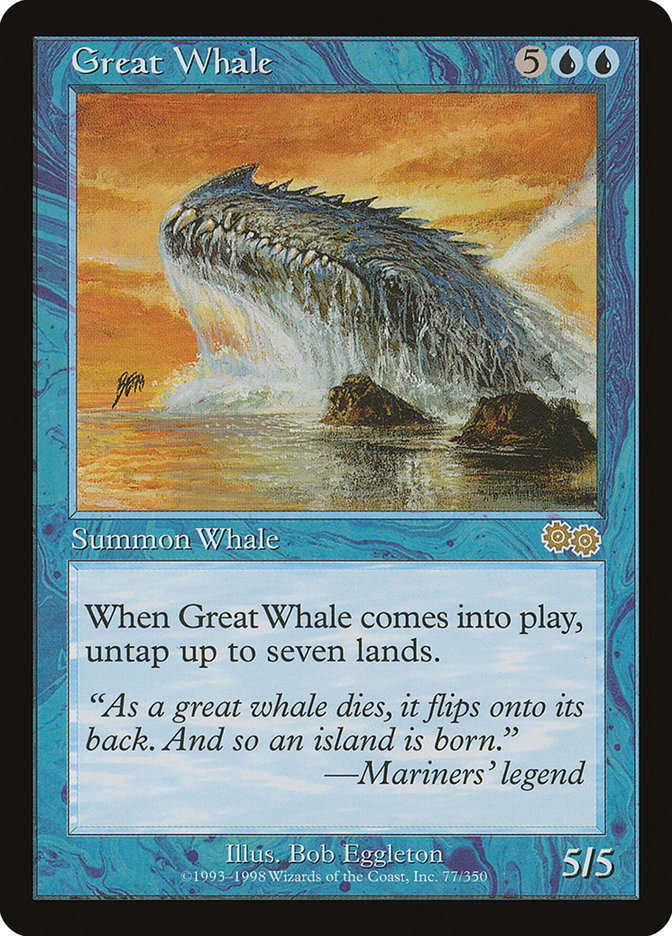 Great Whale [Urza's Saga] | Grognard Games