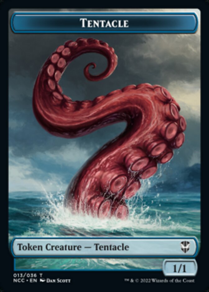 Tentacle // Champion of Wits Double-sided Token [Streets of New Capenna Commander Tokens] | Grognard Games