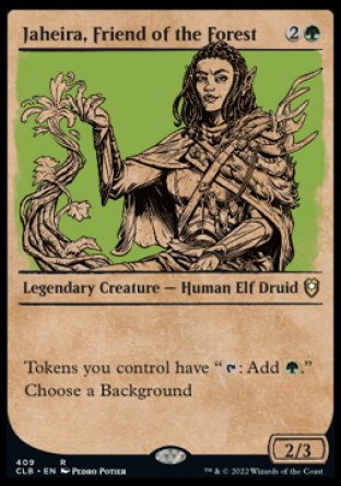 Jaheira, Friend of the Forest (Showcase) [Commander Legends: Battle for Baldur's Gate] | Grognard Games