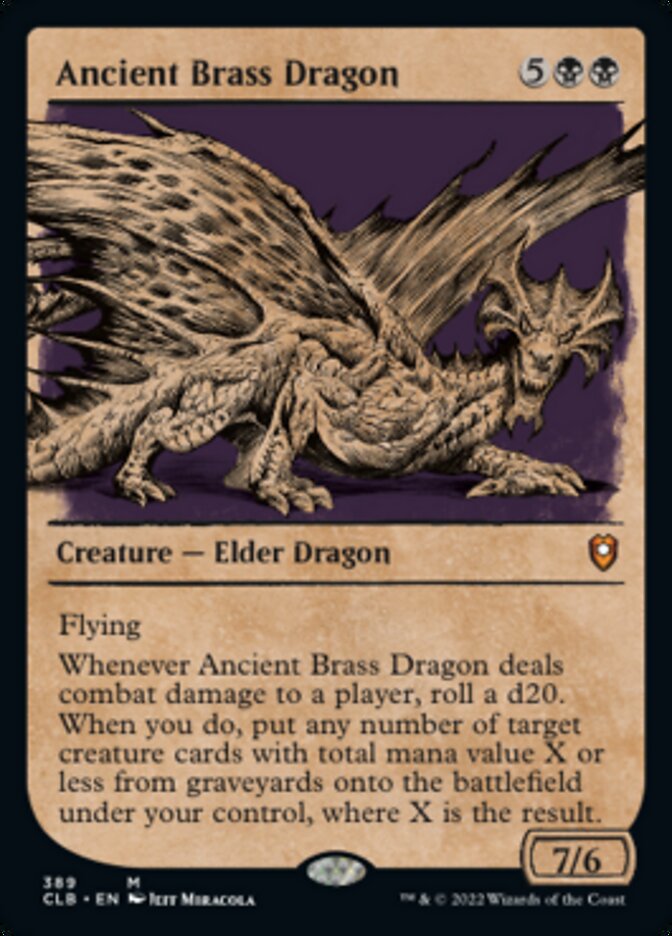 Ancient Brass Dragon (Showcase) [Commander Legends: Battle for Baldur's Gate] | Grognard Games