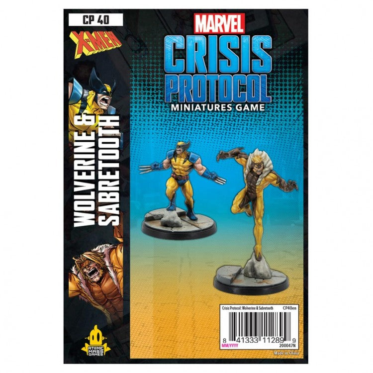 CP 40 Marvel Crisis Protocol: Wolverine & Sabertooth | Grognard Games
