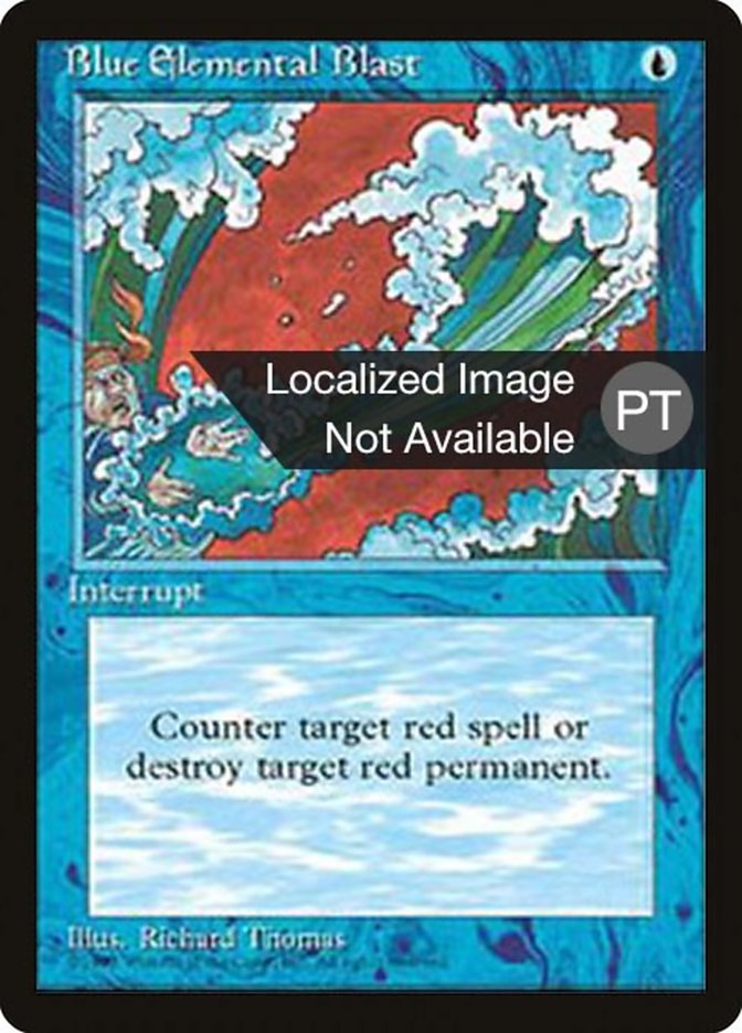 Blue Elemental Blast [Fourth Edition (Foreign Black Border)] | Grognard Games