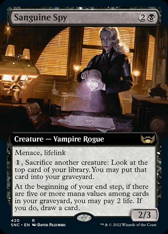 Sanguine Spy (Extended Art) [Streets of New Capenna] | Grognard Games