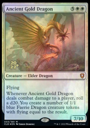 Ancient Gold Dragon [Commander Legends: Battle for Baldur's Gate Prerelease Promos] | Grognard Games