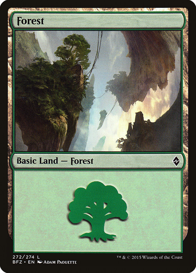 Forest (272a) [Battle for Zendikar] | Grognard Games
