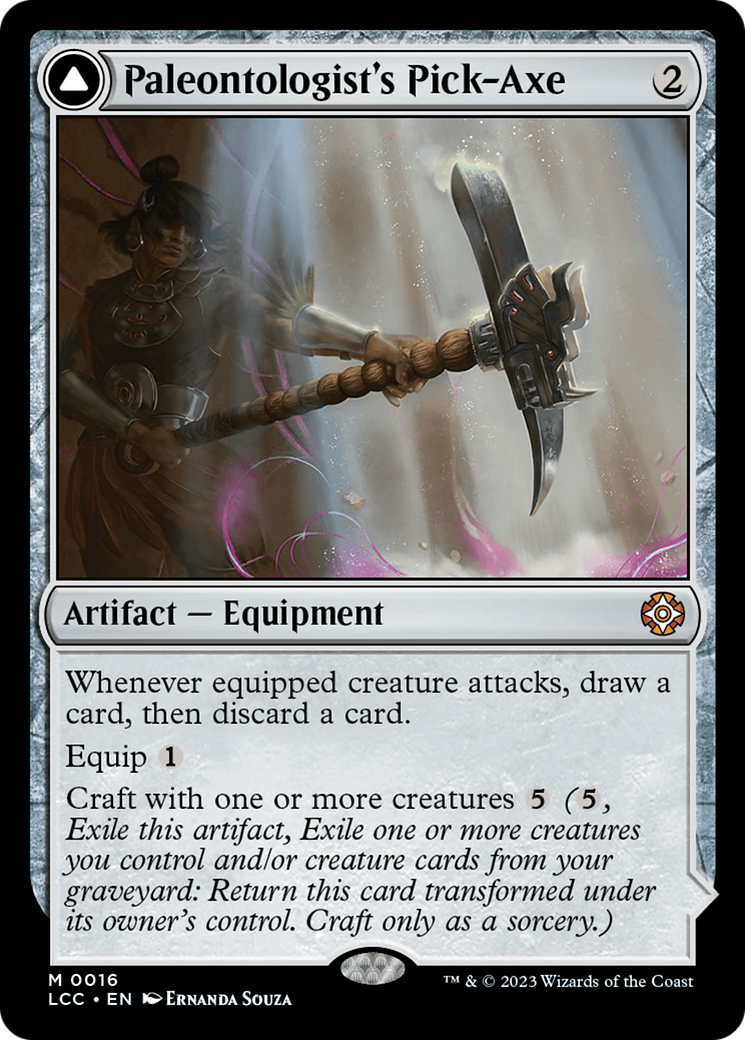 Paleontologist's Pick-Axe (Extended Art) [The Lost Caverns of Ixalan Commander] | Grognard Games