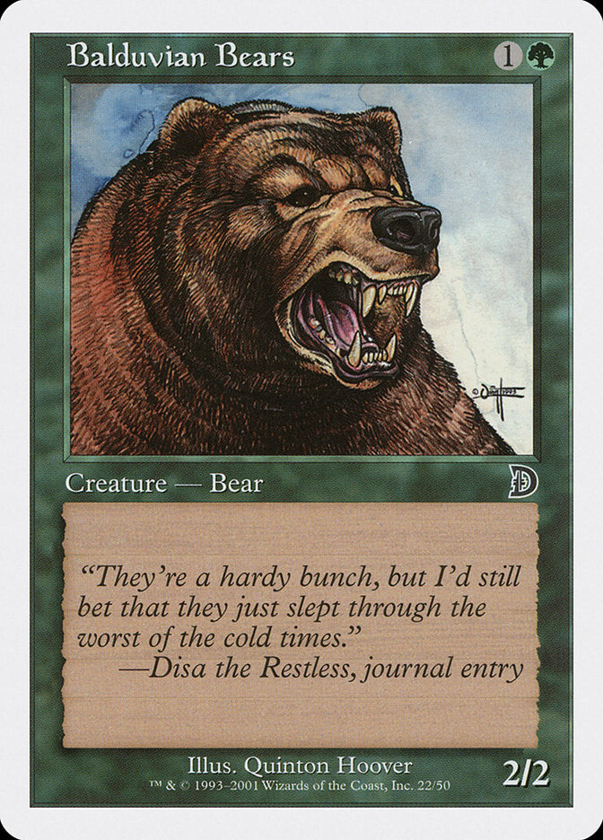 Balduvian Bears [Deckmasters] | Grognard Games