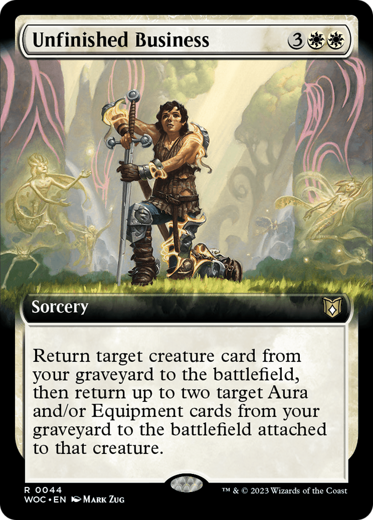 Unfinished Business (Extended Art) [Wilds of Eldraine Commander] | Grognard Games