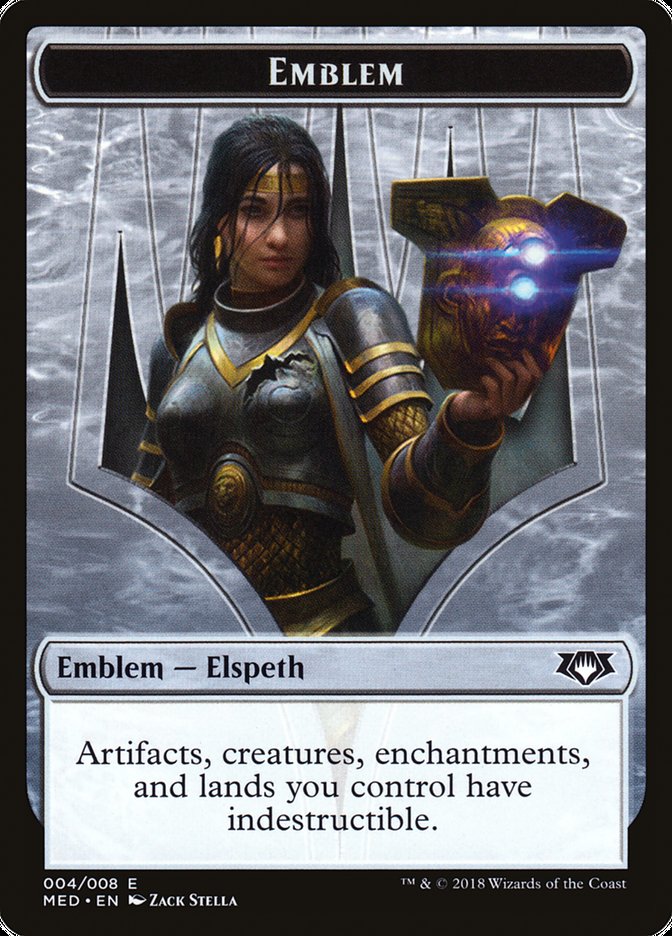 Elspeth, Knight-Errant Emblem [Mythic Edition Tokens] | Grognard Games