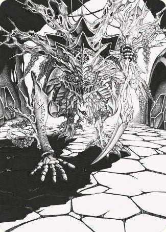 Thrun, Breaker of Silence Art Card [Phyrexia: All Will Be One Art Series] | Grognard Games