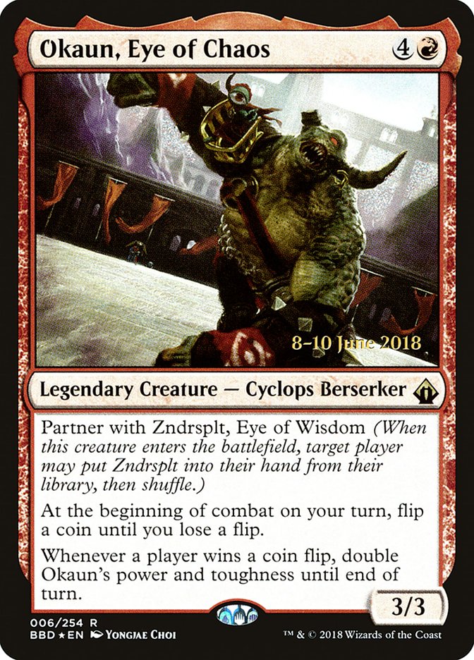 Okaun, Eye of Chaos   [Battlebond Prerelease Promos] | Grognard Games