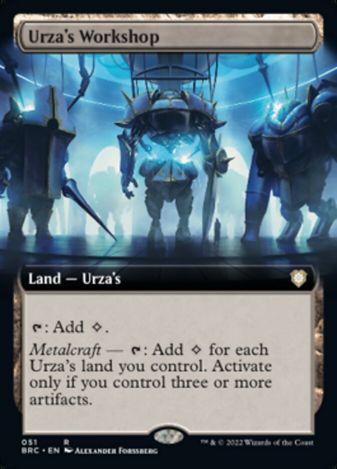 Urza's Workshop (Extended Art) [The Brothers' War Commander] | Grognard Games