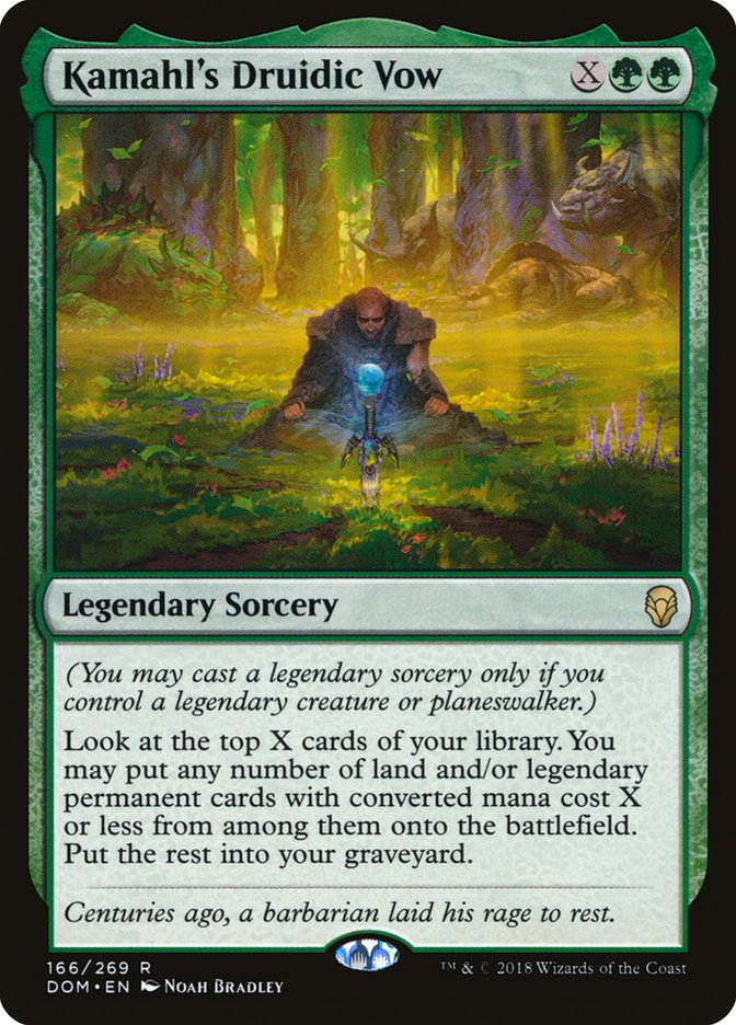 Kamahl's Druidic Vow [Dominaria] | Grognard Games