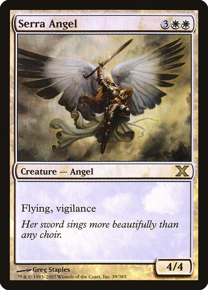 Serra Angel (Premium Foil) [Tenth Edition] | Grognard Games