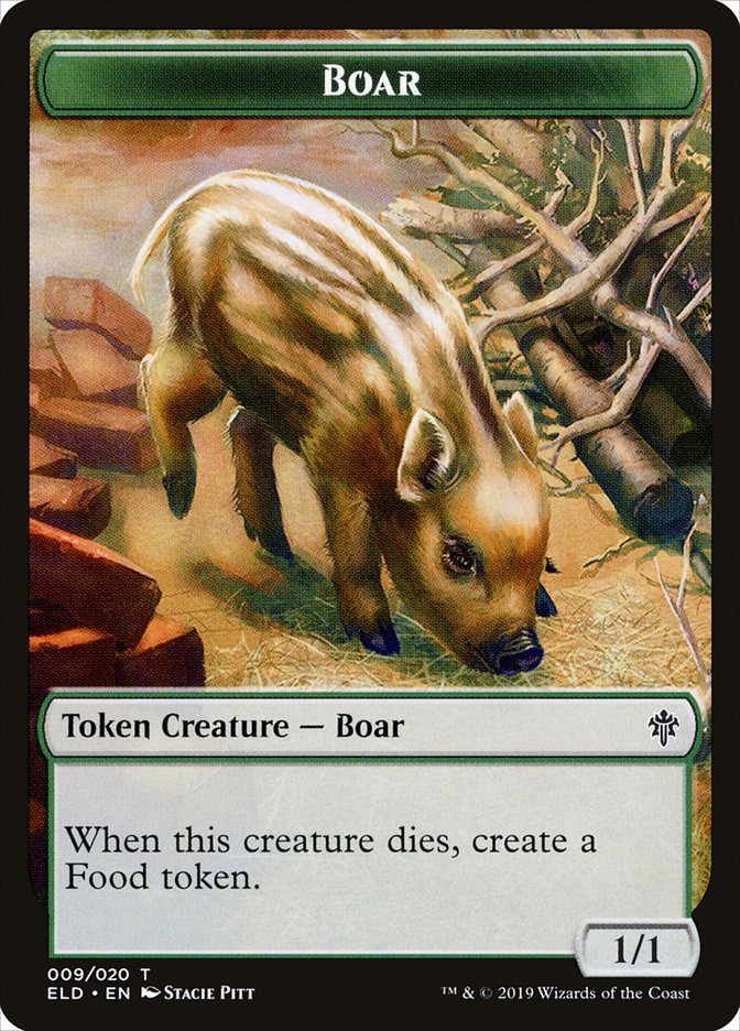Boar [Throne of Eldraine Tokens] | Grognard Games
