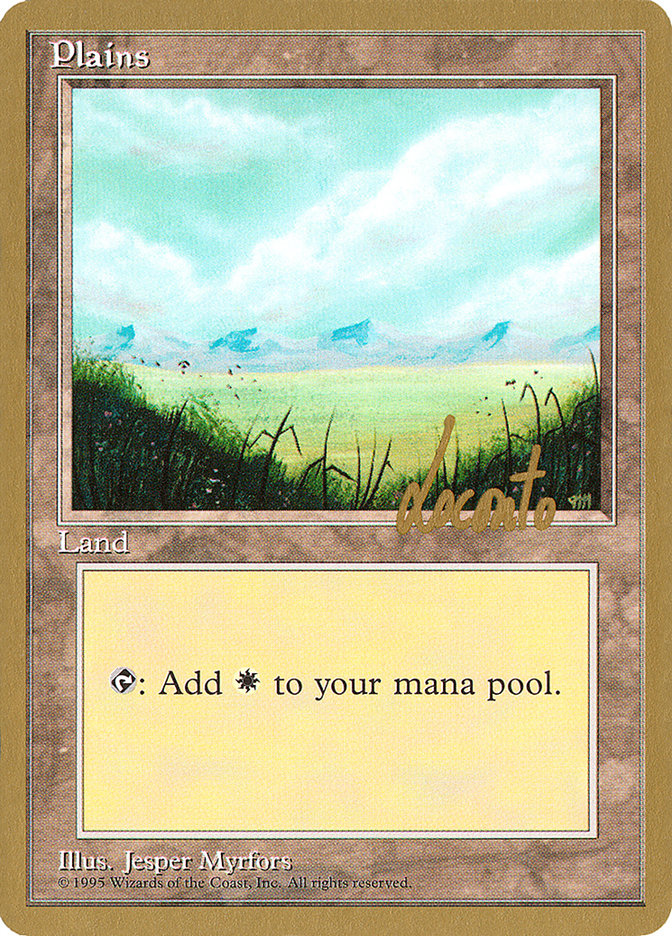 Plains (ml366) (Michael Loconto) [Pro Tour Collector Set] | Grognard Games