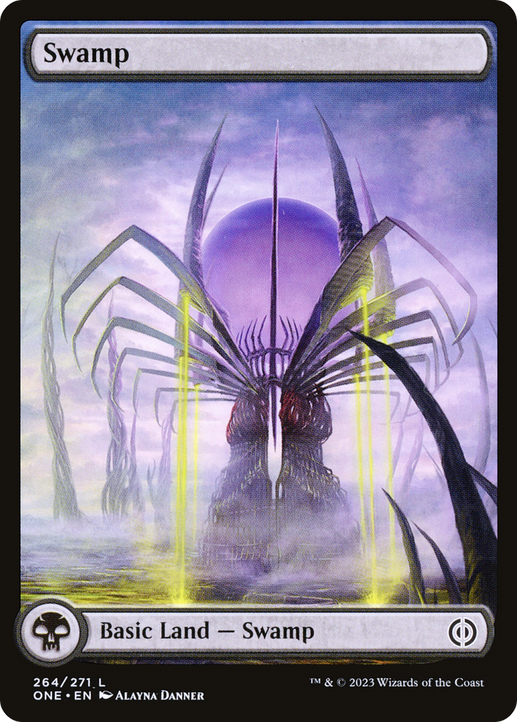 Swamp (264) (Full-Art) [Phyrexia: All Will Be One] | Grognard Games