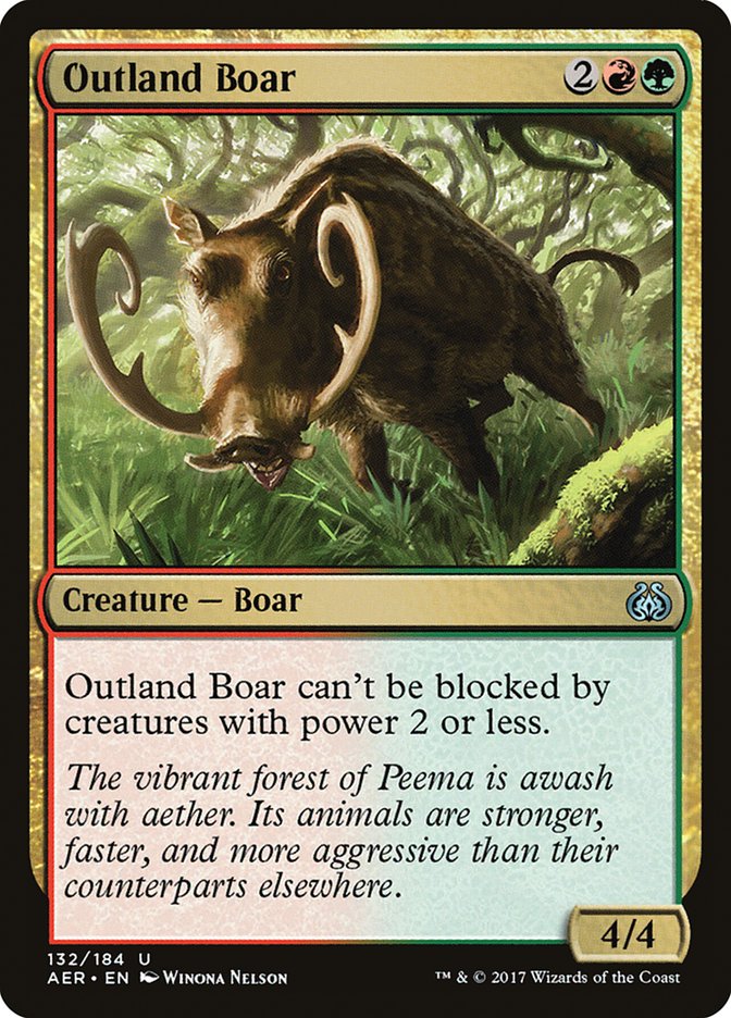 Outland Boar [Aether Revolt] | Grognard Games