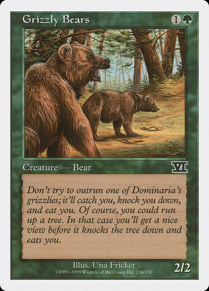 Grizzly Bears [Classic Sixth Edition] | Grognard Games