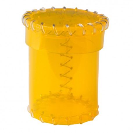Age of Plastic Yellow Dice Cup | Grognard Games