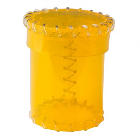 Q Workshop Age of Plastic Yellow Dice Cup | Grognard Games