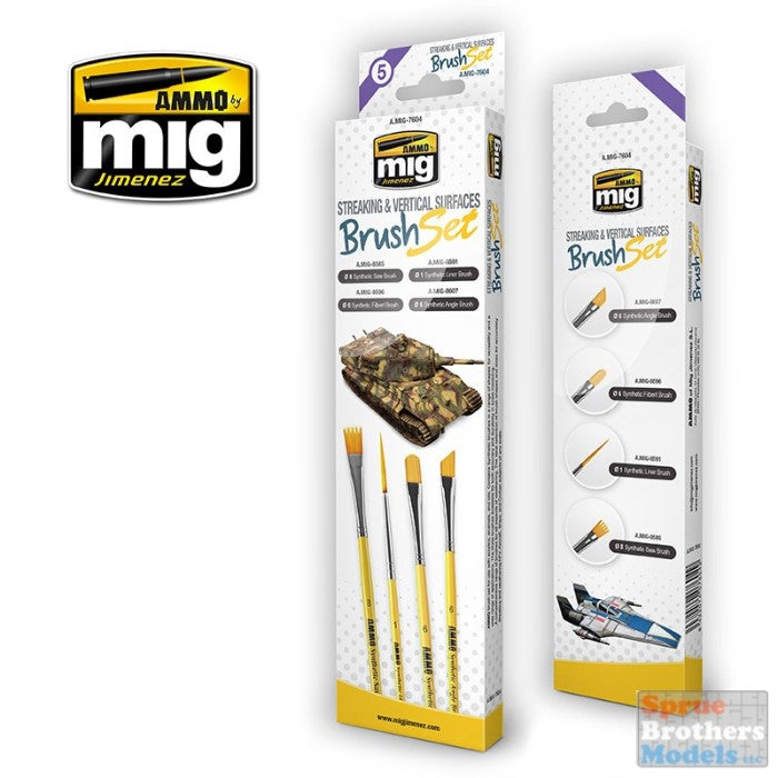 AMMO Streaking and Vertical Surfaces Brush set | Grognard Games