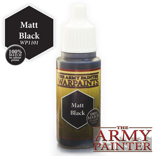 Army Painter Warpaints WP1101 Matt Black | Grognard Games