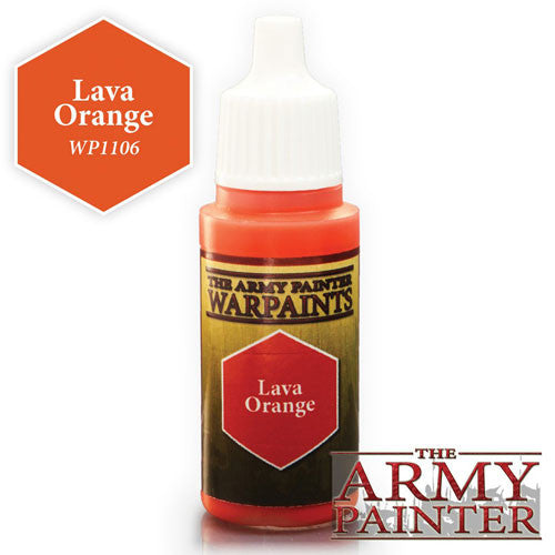 Army Painter Warpaints WP1106 Lava Orange | Grognard Games